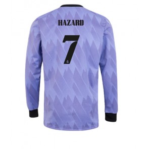 Real Madrid Eden Hazard #7 Bortatröja 2022-23 Långärmad